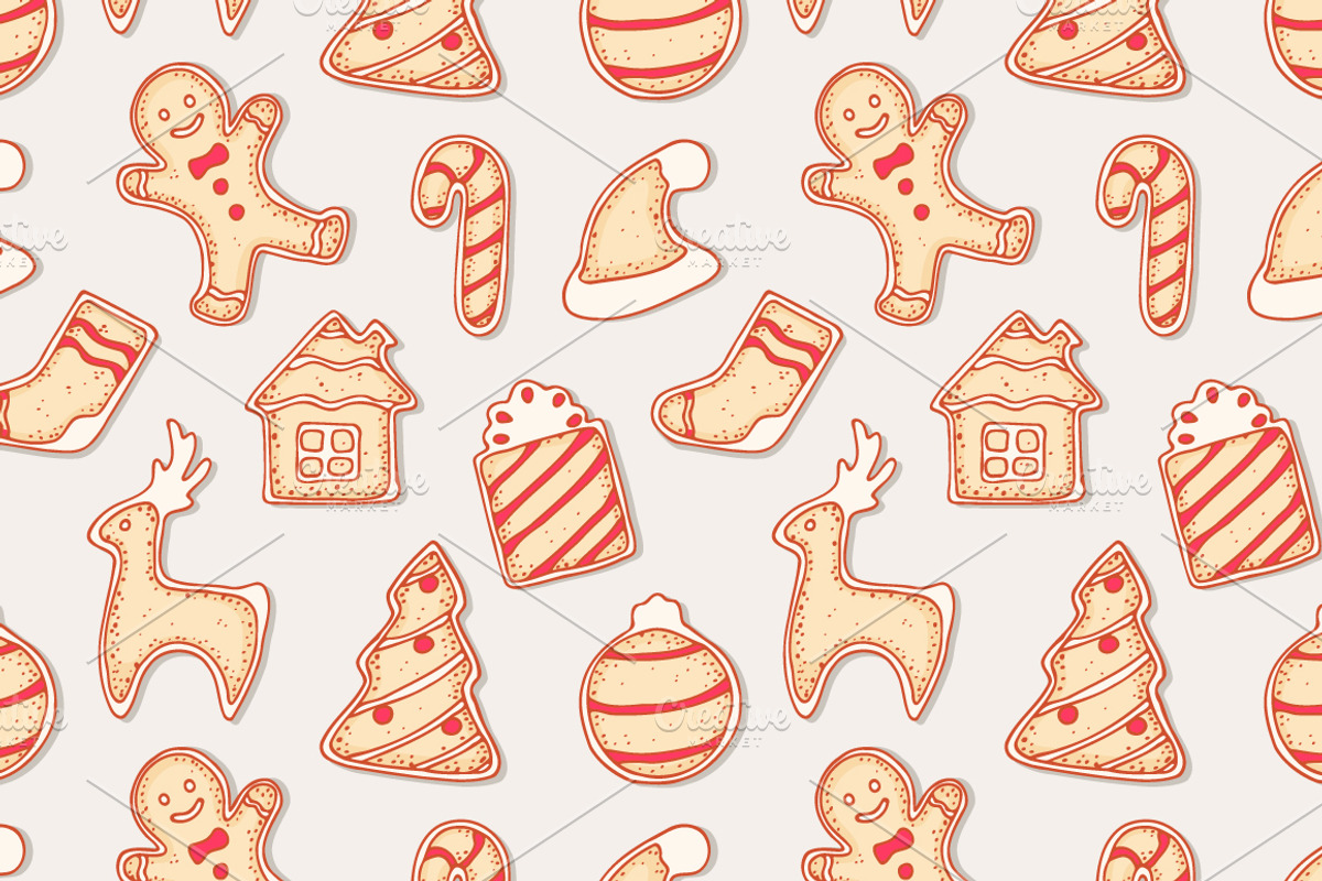 Vector cookies set + bonus, a Decorative Illustration by Zhemchuzhina (Photo 5 of 11)