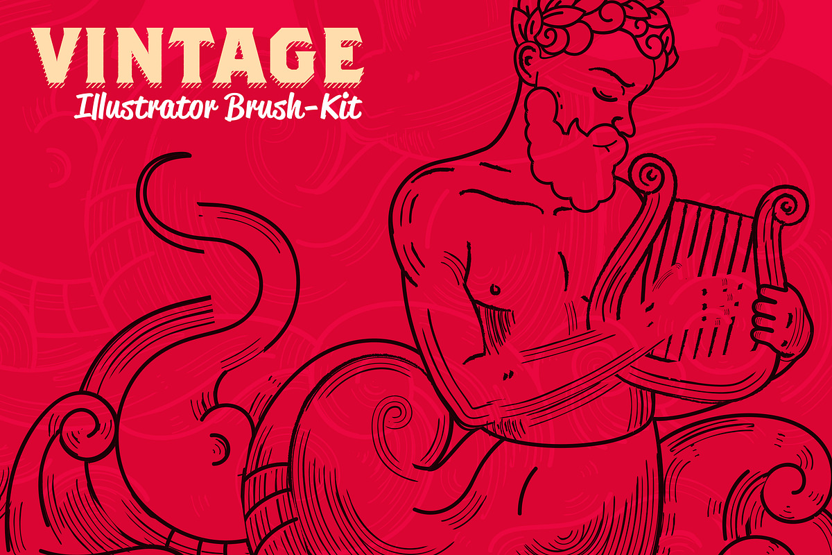 Vintage Illustrator Brush-Kit, a Brush Add-On by Leonard Posavec (Photo 10 of 10)