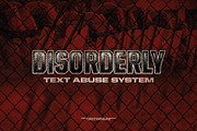 DISORDERLY - Text Abuse System, a Graphic by TRASHCRAFT (Thumbnail 1 of 4)