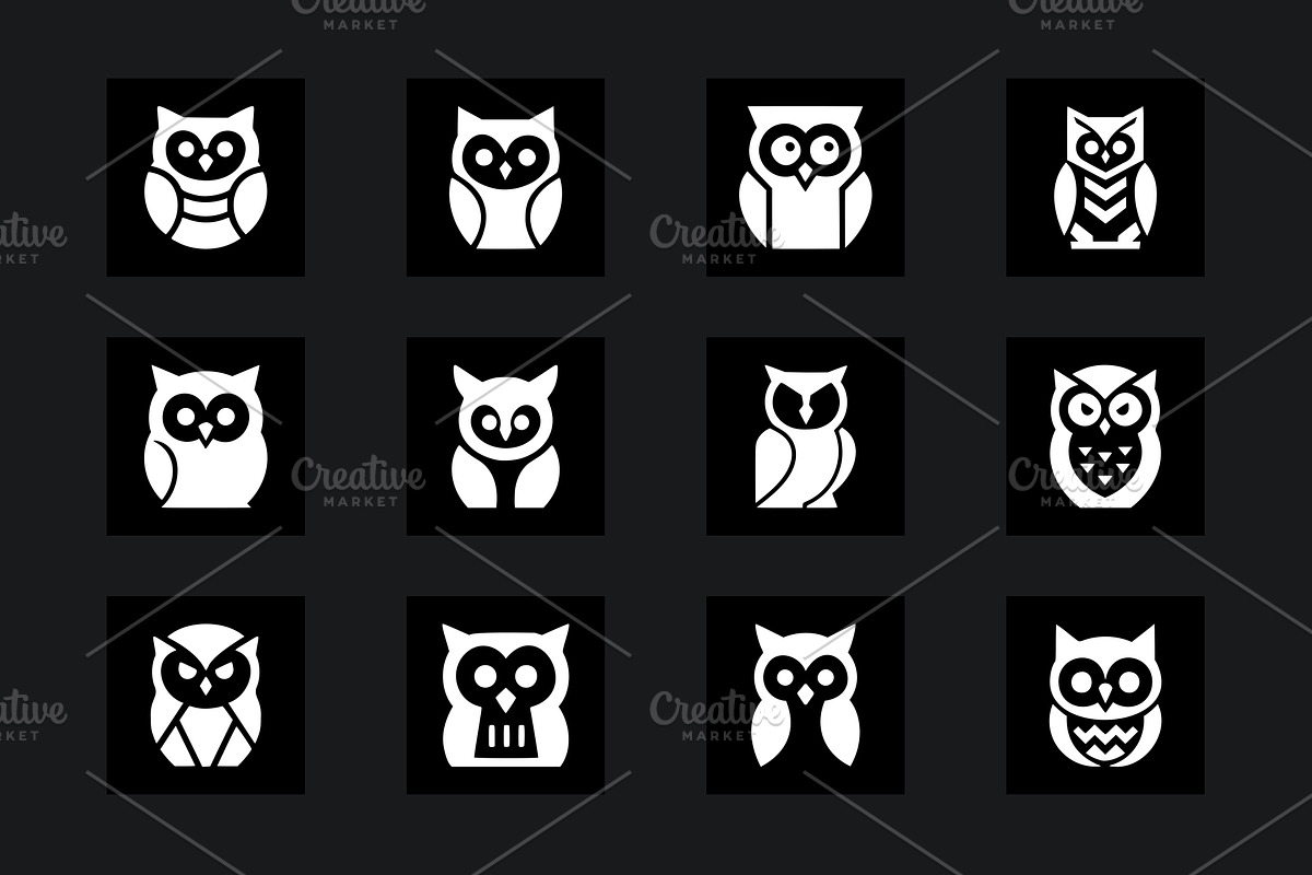 35 Owl Icon Pack, an Animal Illustration by Vectorium Studio (Photo 2 of 6)
