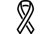 Black Awareness Ribbon Icon Set, a Healthcare Illustration by Artivon (Thumbnail 5 of 51)