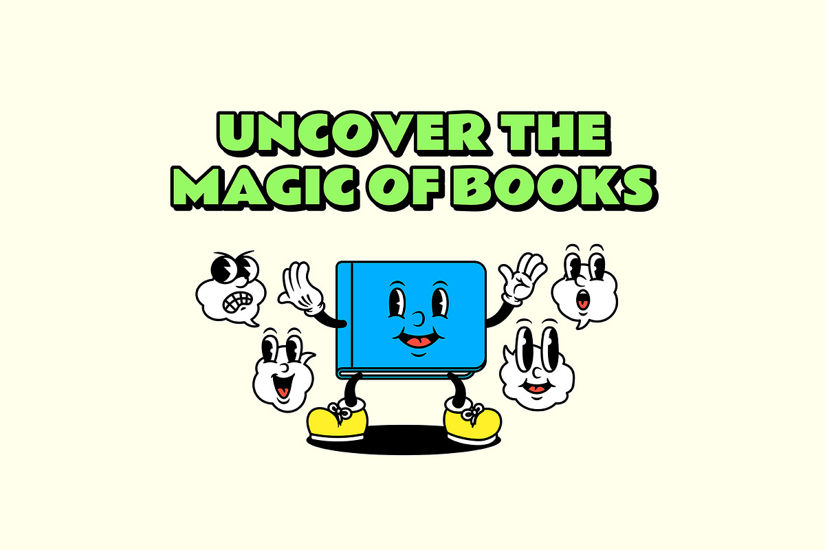 Book Buddies Cartoon Characters, an Illustration by The Isian (Photo 13 of 13)