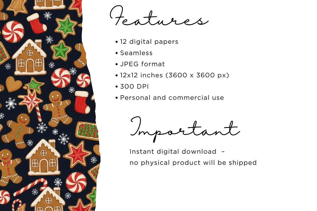 Gingerbread Party Seamless, an Illustration by Mashimara (Photo 4 of 5)
