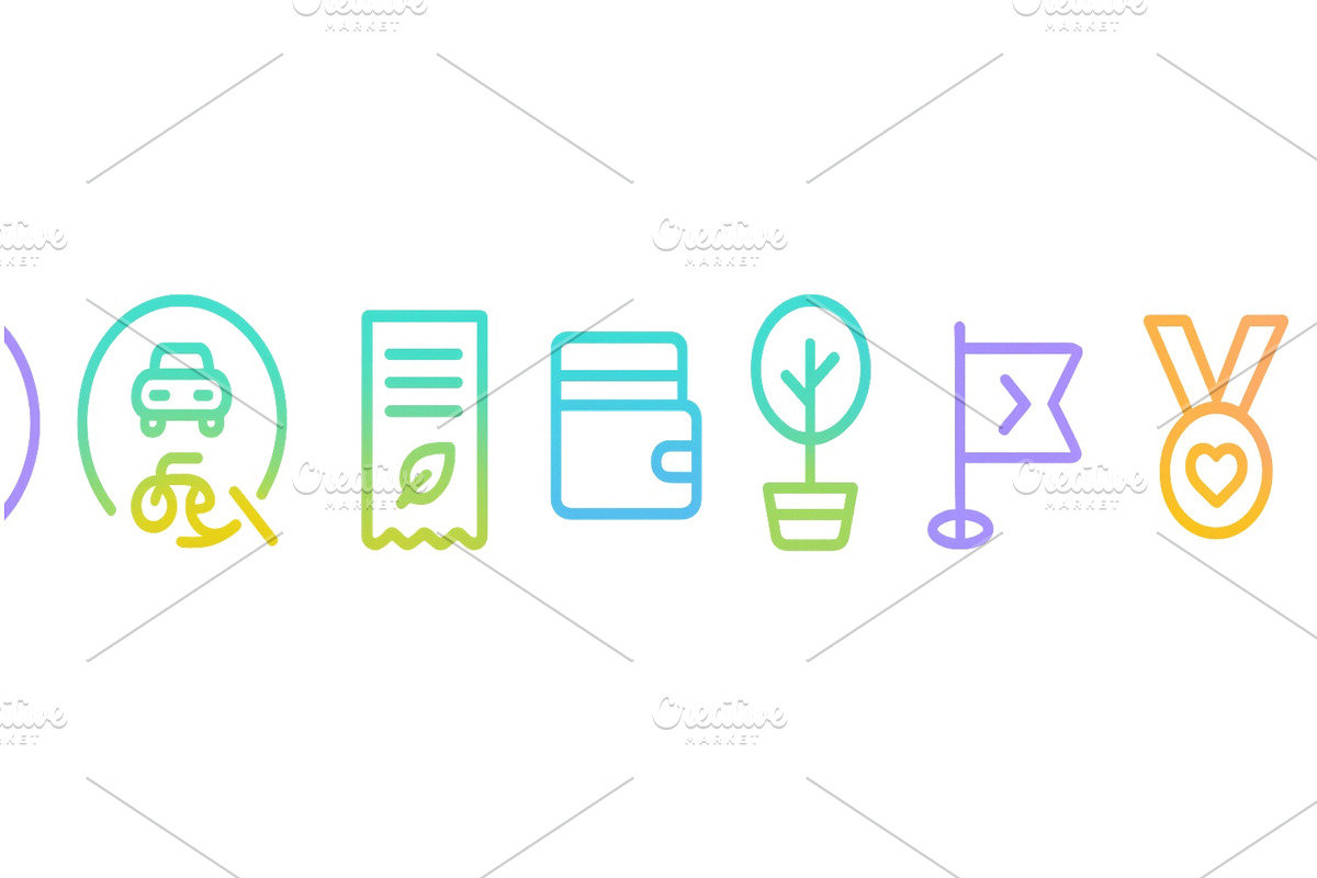 Colorful icons representing various, an Illustration by ZinetroN