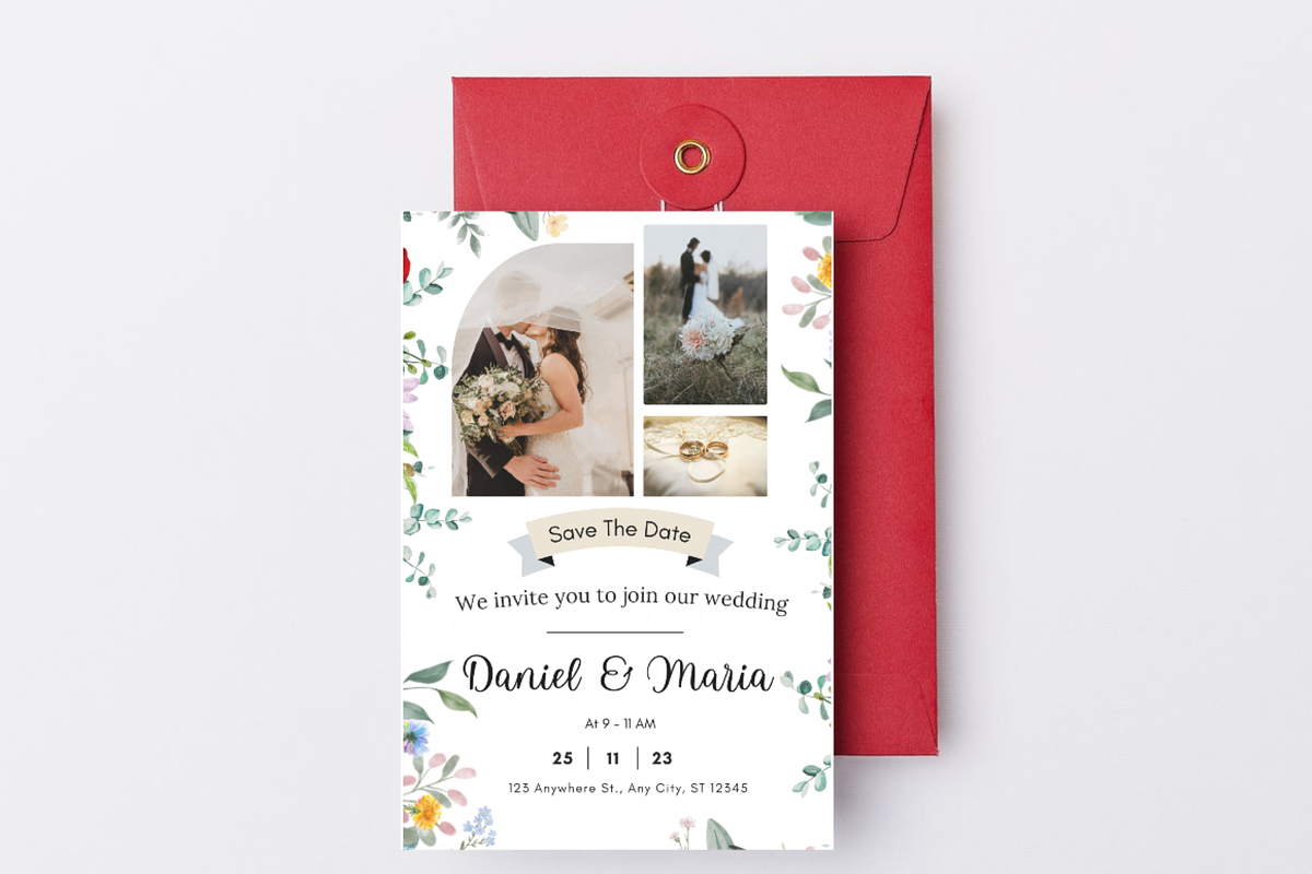 Floral Wedding Suite Canva Set, an Invitation Template by WynterLife Studio (Photo 2 of 7)