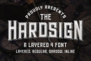 Hardsign - Layered Font, a Blackletter Font by Blankids Studio (Thumbnail 1 of 9)