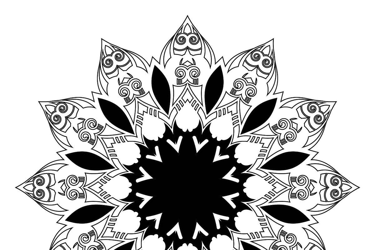 27 mandala vector backgrounds design, a Pattern Graphic by NJ Himel (Photo 20 of 28)