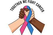 Cancer Awareness T Shirt Design Set, a Healthcare Illustration by balal (Thumbnail 12 of 30)