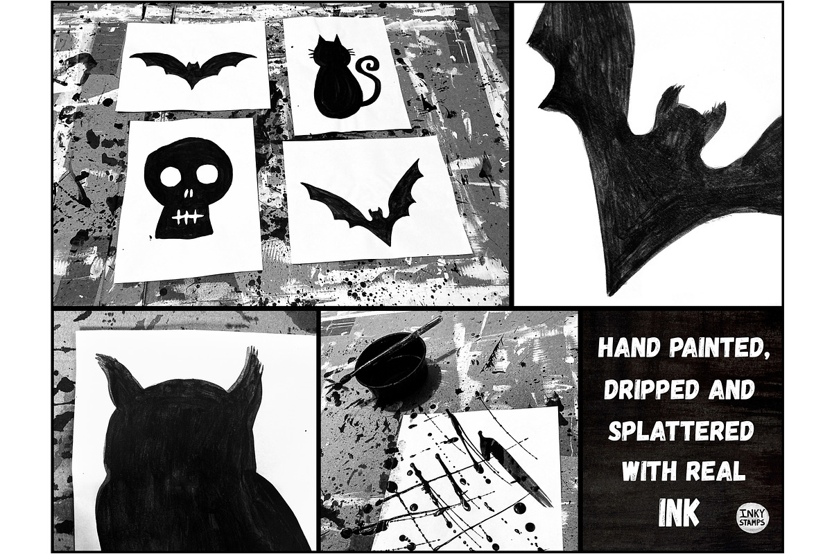 Halloween Stamp Brushes - Procreate, a Brush Add-On by INKY STAMP BRUSHES (Photo 9 of 10)