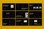 Black Company Profile Google Slide, a Presentation Template by graphicook (Thumbnail 2 of 5)