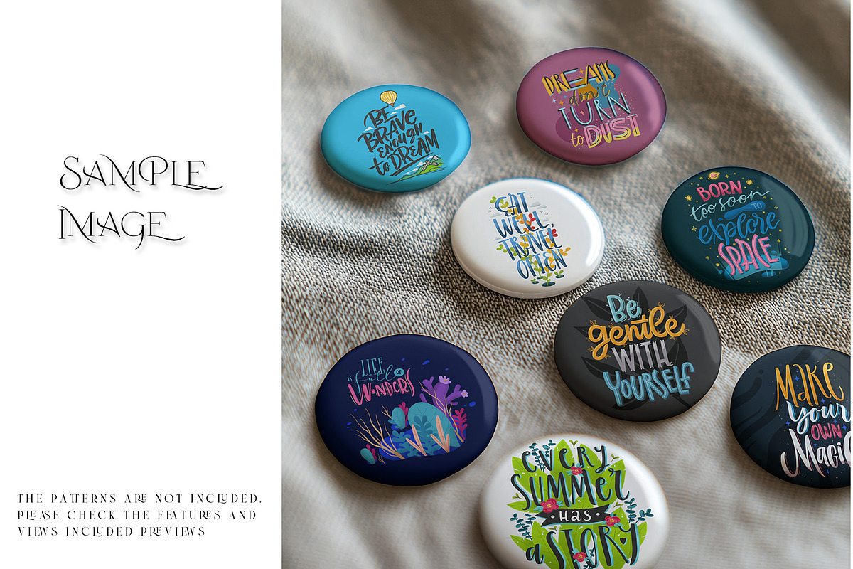 Pin Badge Collction PNG & PSD Mockup, a Product Mockup by mock-ups (Photo 18 of 22)