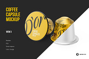 Coffee Capsules Pack 4 views, a Cups & Container Mockup by easymock (Thumbnail 4 of 12)