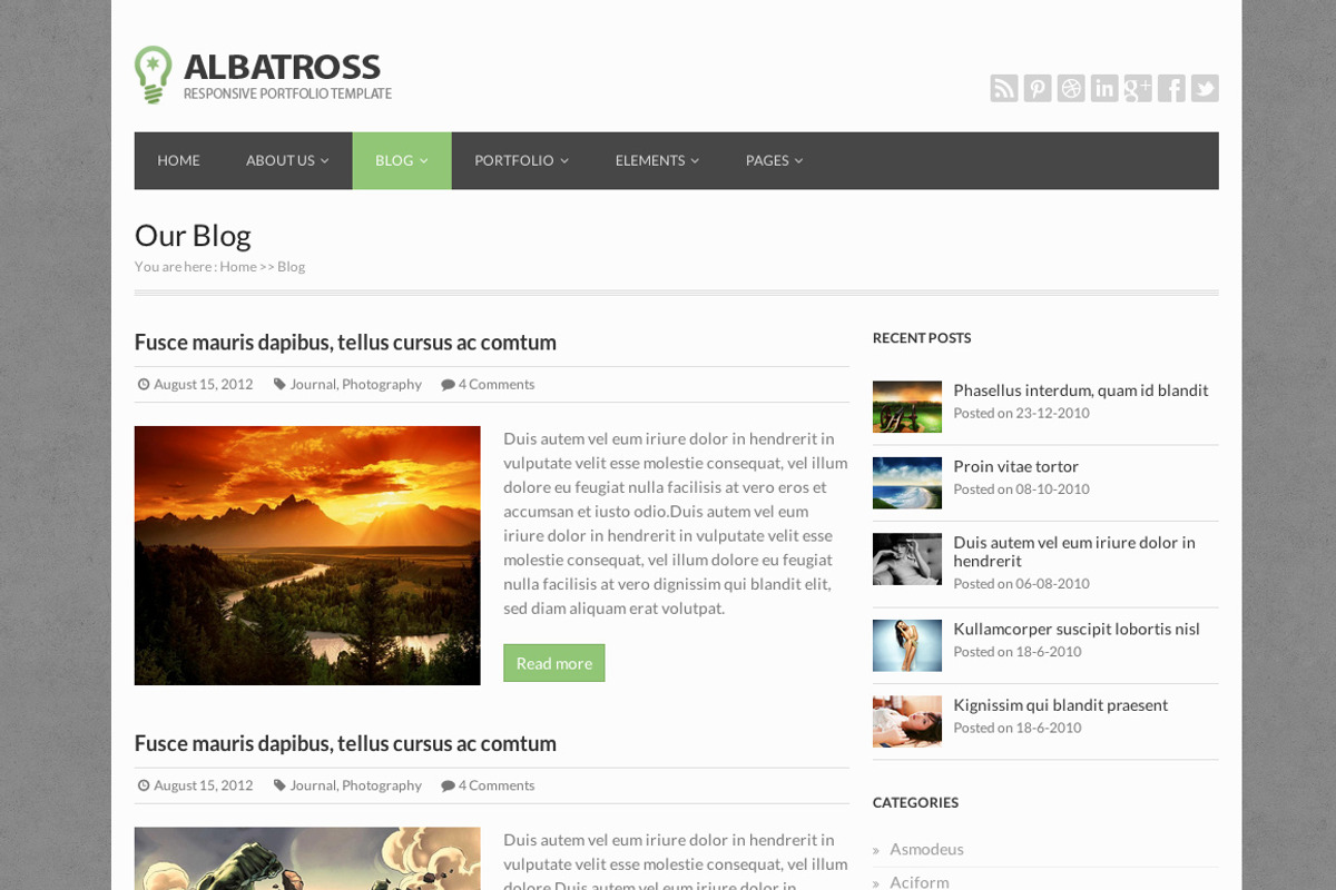 Albatross HTML template (Bootstrap), a Websites & App Template by Jinson (Photo 4 of 5)