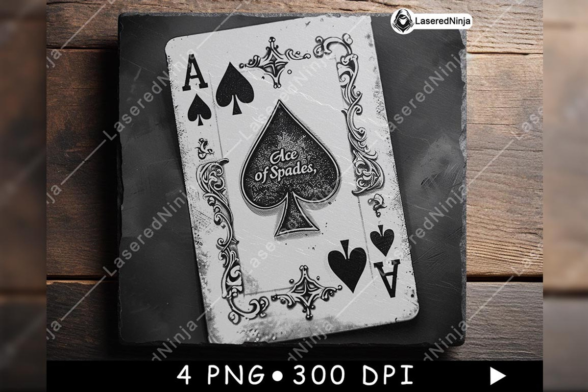 Ace of Spades Symbol Vintage Playing, a Background Graphic by LaseredNinja (Photo 4 of 7)