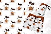 Halloween- illustration and patterns, an Illustration by Linerisyart (Thumbnail 10 of 11)