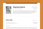 Professional Resume Set 1 Horizontal, a Resume Template by DEFNST (Thumbnail 4 of 9)