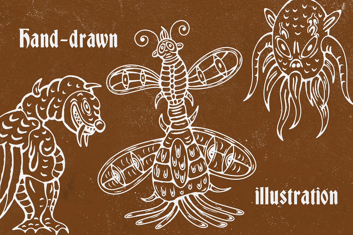 Medieval Monsters Vol 1, a Decorative Illustration by Tekuni (Photo 3 of 14)