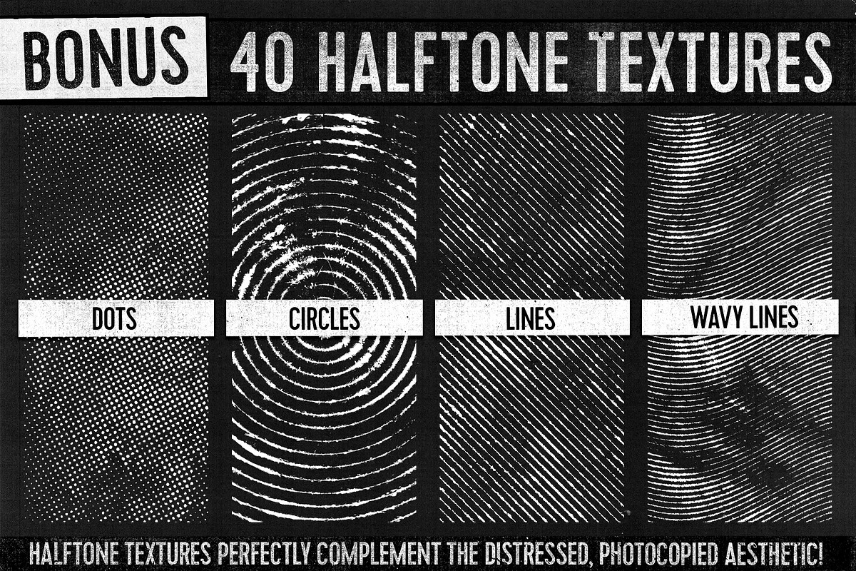 Copy Shop Photocopy Effects Kit, a Brushes & More by Spoon Graphics (Photo 7 of 7)
