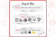 Galaxy Doodles - Dingbats Font, a Symbol Font by WADLEN (Thumbnail 4 of 7)