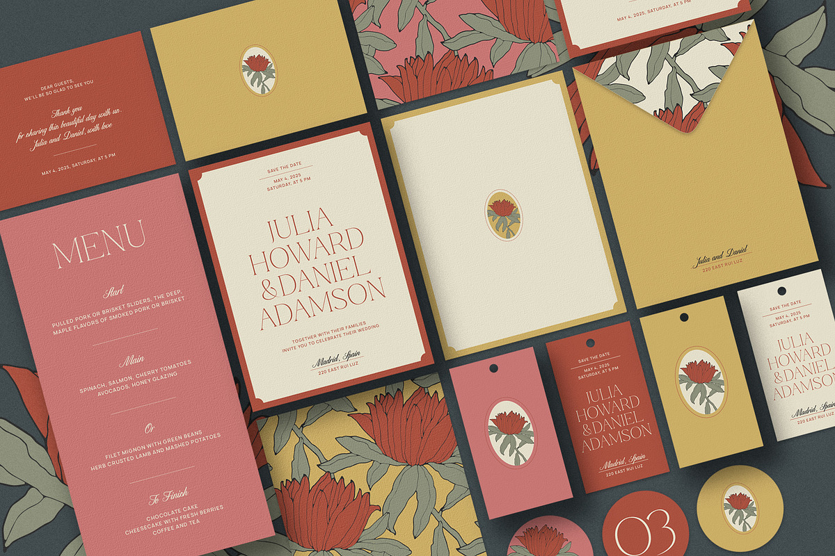 Red Rose | Wedding Stationery, an Invitation Template by Evgeniya Goktas (Photo 1 of 8)