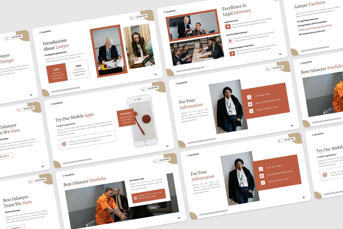 Lawyer & Law Firm Google Slide, a Presentation Template by Annora Studio (Photo 4 of 5)
