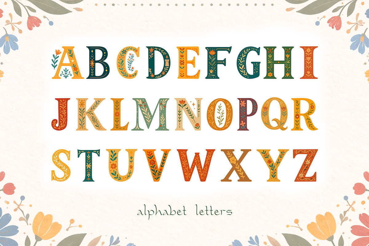 Folk Art: Fairy Tale Kids Alphabet, an Illustration by Astra Menta (Photo 2 of 9)