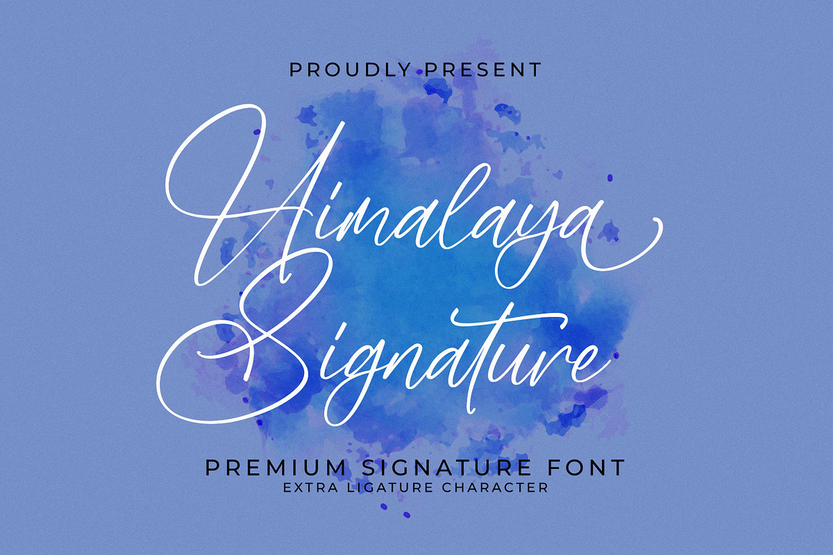 Himalaya Signature, a Handwritten Font by Integritype Studio (Photo 1 of 15)