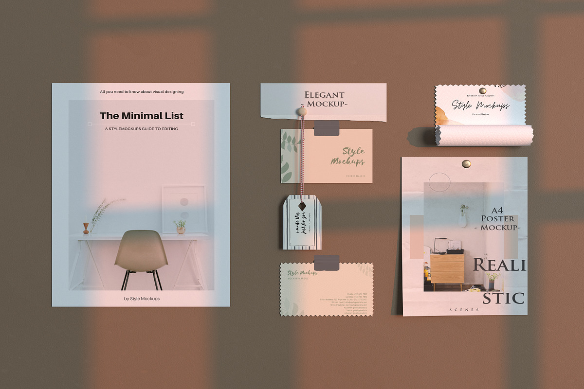 Minimal Moodboard Scene Creator, a Product Mockup by StyleMockups (Photo 2 of 8)