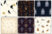 Dark Academia Halloween Pattern, a Pattern Graphic by Design Station (Thumbnail 3 of 4)