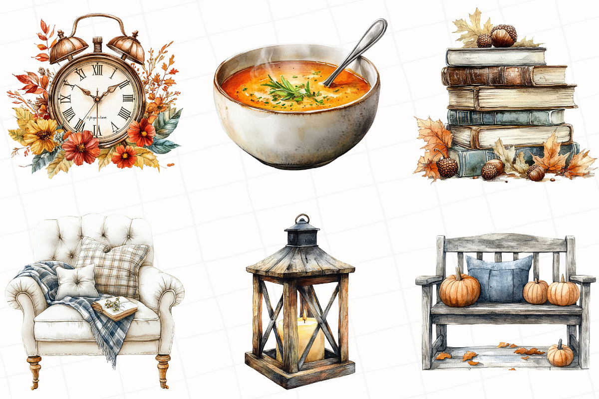 Watercolor September End Clipart, an Illustration by OK Design (Photo 4 of 5)
