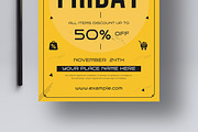 Black Friday Sale Flyer Template, a Flyer Template by MightyDesign (Thumbnail 3 of 8)