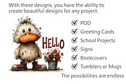 Whimsical Easter Duck Clipart, an Illustration by Pixels.Craft (Thumbnail 3 of 6)