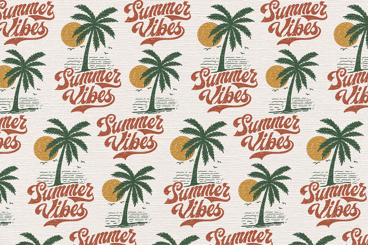 Summer Vibes, a Pattern Graphic by Wak Jay Creative Studio (Photo 1 of 7)