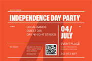 4th Of July Party Event Poster, a Flyer Template by Danil Polshin (Thumbnail 2 of 2)