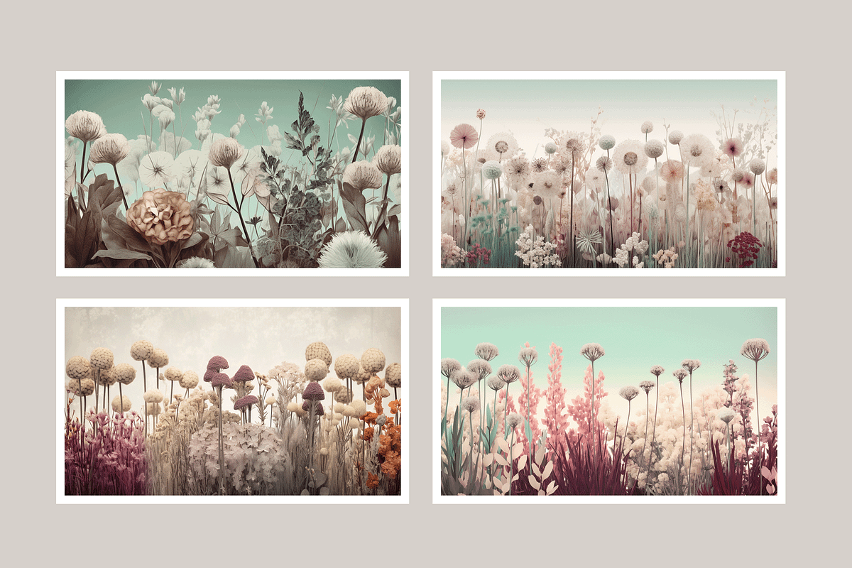 Zewe Collection · Zen Flowerscape, a Texture Illustration by milatovar (Photo 2 of 20)
