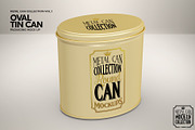 Oval Tin Can Packaging Mockup, a Cups & Container Mockup by INCDesign (Thumbnail 3 of 5)