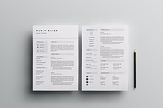 3 Page Resume Template | INDD + DOCX, a Resume Template by Basic Creations (Thumbnail 2 of 5)