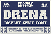 Drena - Display Serif Font, a Serif Font by MaikoHatta (Thumbnail 1 of 7)