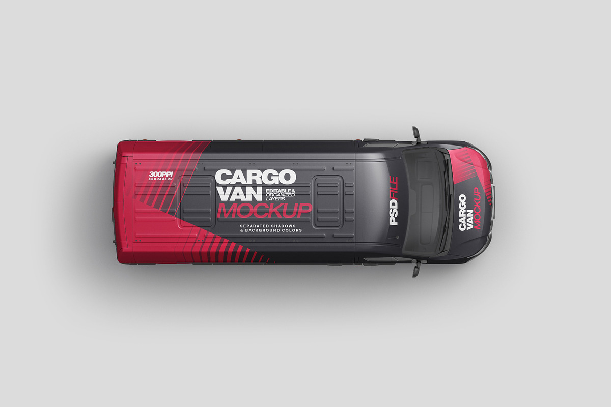 Cargo Van Mockup Set, an Advertising Mockup by Deeplab (Photo 8 of 10)