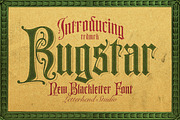 Rugstar Blackletter Font, a Blackletter Font by Letterhend Studio (Thumbnail 1 of 9)