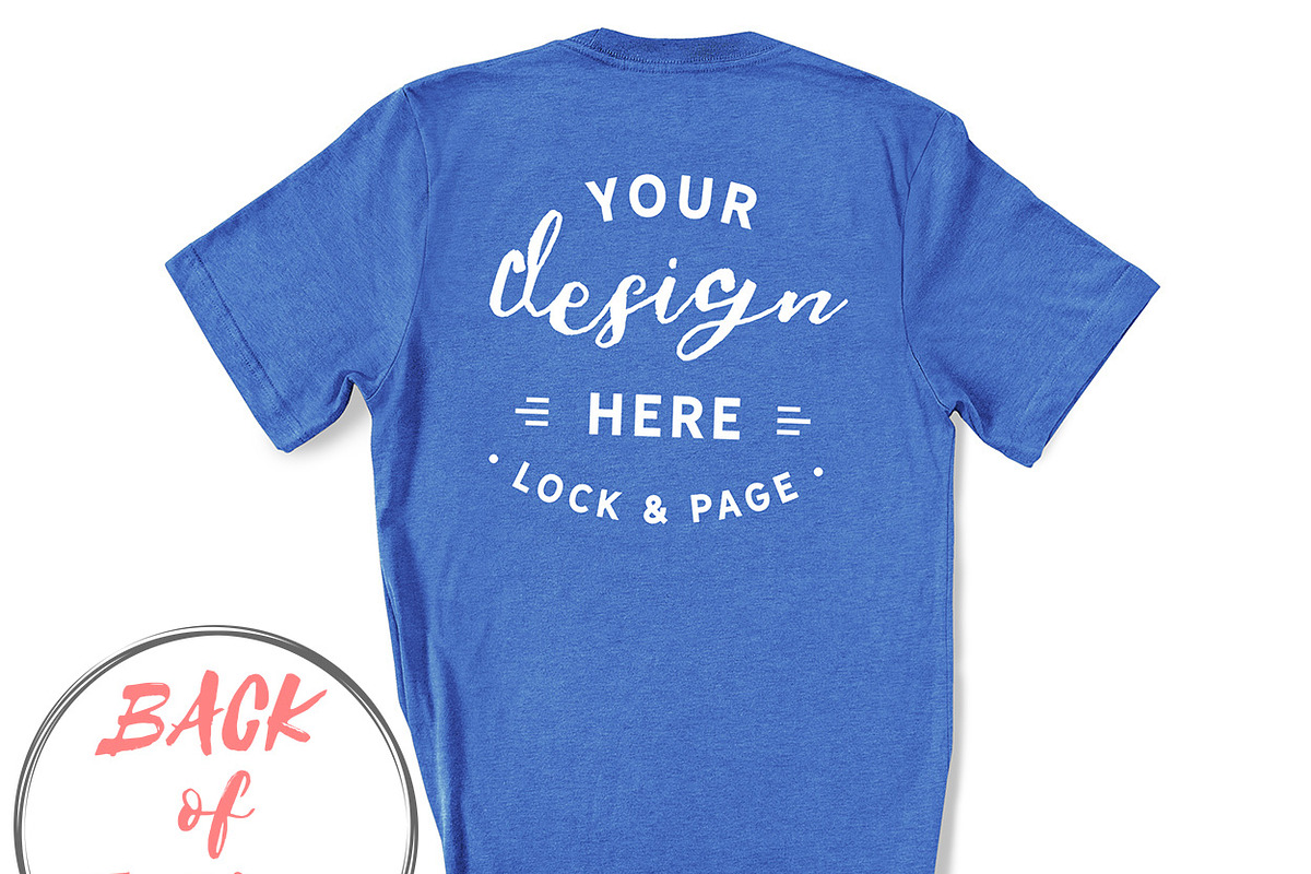Back Of T-Shirt BC3001 Mockup Bundle, a Shirt Mockup by lock and page (Photo 68 of 88)