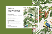 Vintage Wild Parrot Seamless Pattern, a Wallpaper Graphic by Yello_illustration (Thumbnail 2 of 14)
