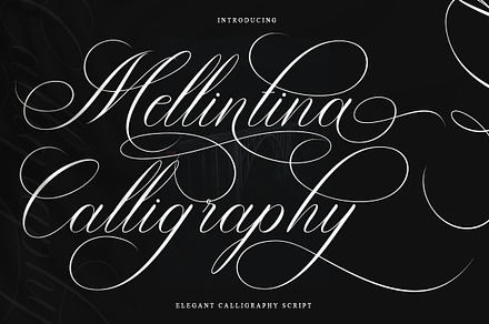 Mellintina Calligraphy, a Script Font by IM Studio