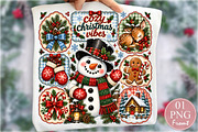 Cozy Christmas Vibes Snowman PNG, a Seasonal Illustration by Rose Art (Thumbnail 1 of 4)