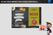 A5 Bi-Fold Menu Euro 2016 Football, a Brochure Template by Studio 19 (Thumbnail 6 of 7)