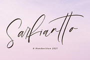 Sarfianto, a Script Font by pineungtype (Thumbnail 1 of 10)