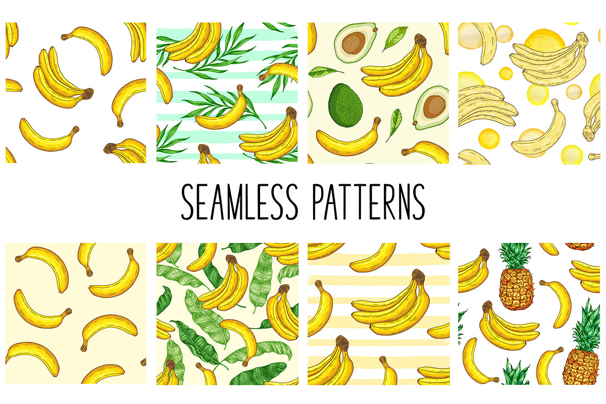 Banana Design Kit, a Decorative Illustration by Artspace (Photo 4 of 5)