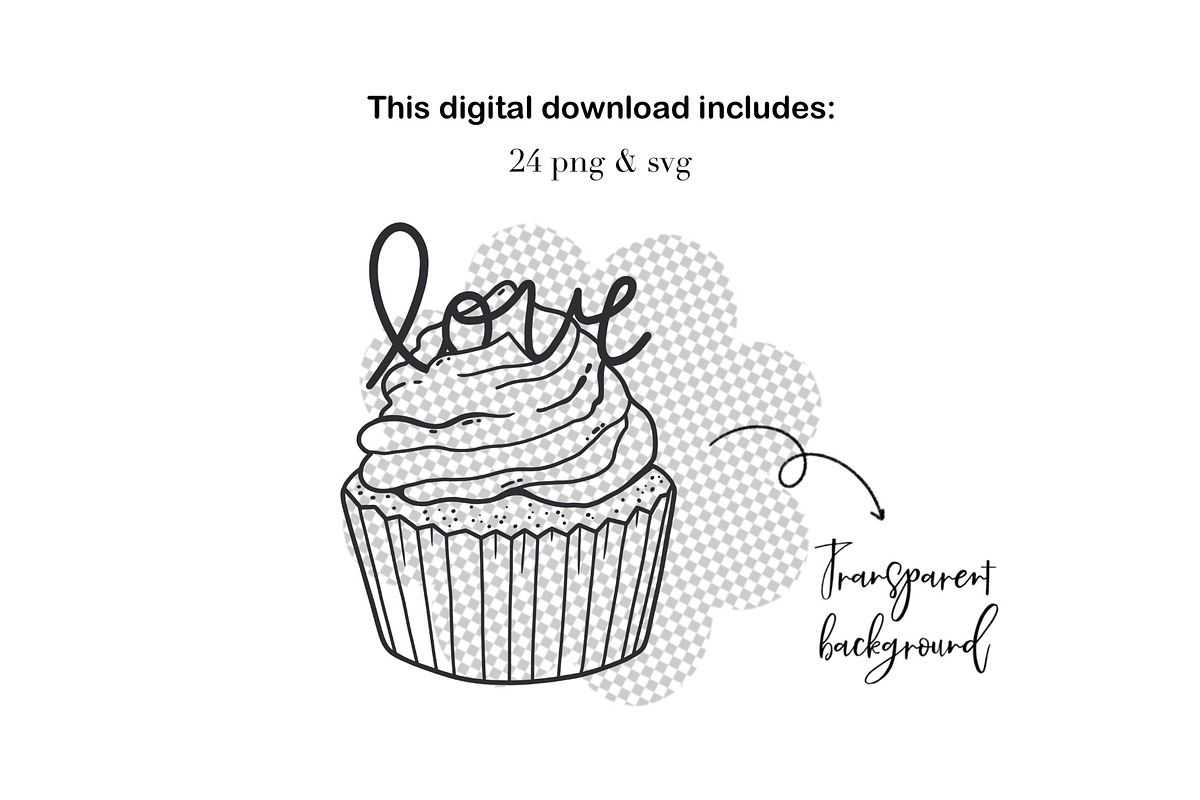 Hand-Drawn Valentine Sweets Doodle, an Object Graphic by ArtGiftsStudio (Photo 4 of 4)
