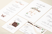Beige Forest Wedding Invitations, an Invitation Template by Aquarellina (Thumbnail 4 of 4)