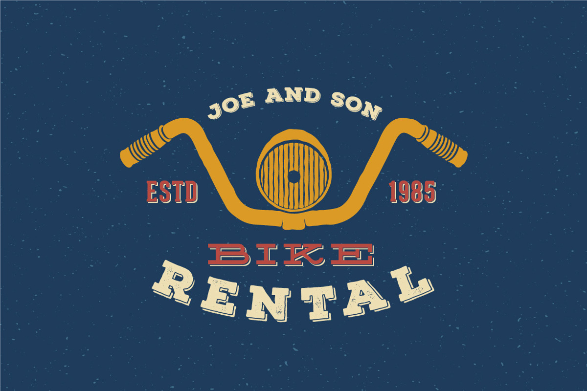 9 Vintage Bicycle Logos/Badges Set, a Branding & Logo Template by Createvil (Photo 5 of 5)